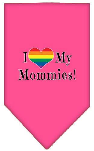 “I Heart My Mommies” Cotton Pet Bandana from As You Wish Apparel – Pride Dog Bandana