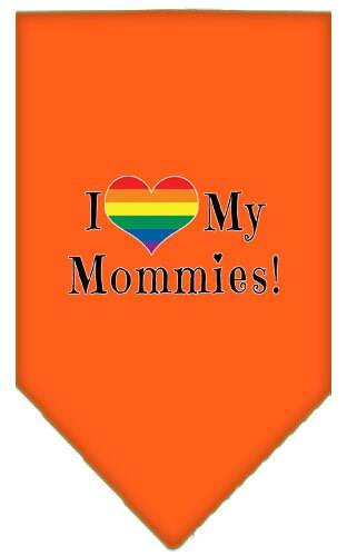 “I Heart My Mommies” Cotton Pet Bandana from As You Wish Apparel – Pride Dog Bandana