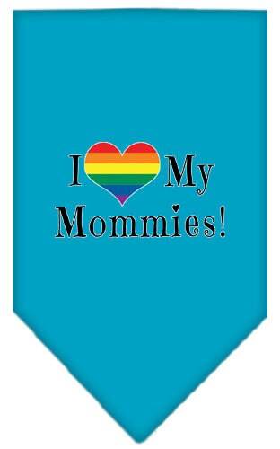 “I Heart My Mommies” Cotton Pet Bandana from As You Wish Apparel – Pride Dog Bandana