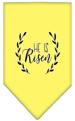“He Is Risen” Cotton Pet Bandana from As You Wish Apparel – Faith & Easter Dog Bandana