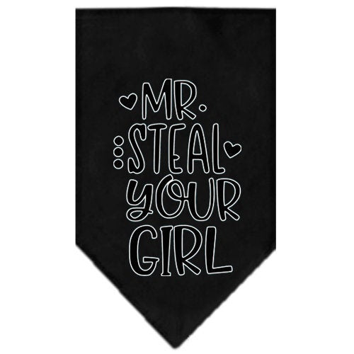 “Mr. Steal Your Girl” Cotton Pet Bandana from As You Wish Apparel – Dog Humor Bandana