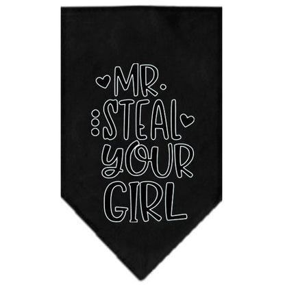 “Mr. Steal Your Girl” Cotton Pet Bandana from As You Wish Apparel – Dog Humor Bandana