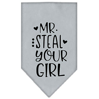 “Mr. Steal Your Girl” Cotton Pet Bandana from As You Wish Apparel – Dog Humor Bandana