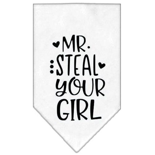 “Mr. Steal Your Girl” Cotton Pet Bandana from As You Wish Apparel – Dog Humor Bandana