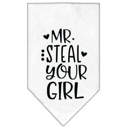 “Mr. Steal Your Girl” Cotton Pet Bandana from As You Wish Apparel – Dog Humor Bandana