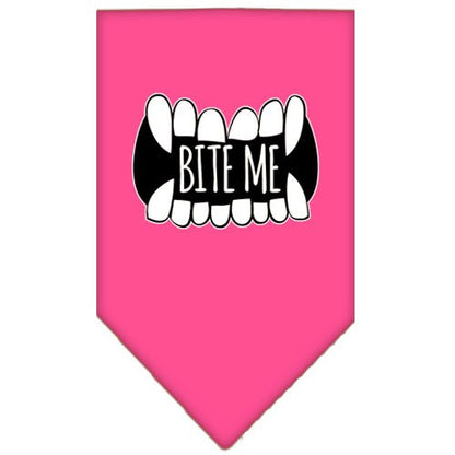 “Bite Me” Cotton Pet Bandana from As You Wish Apparel – Dog Humor Bandana