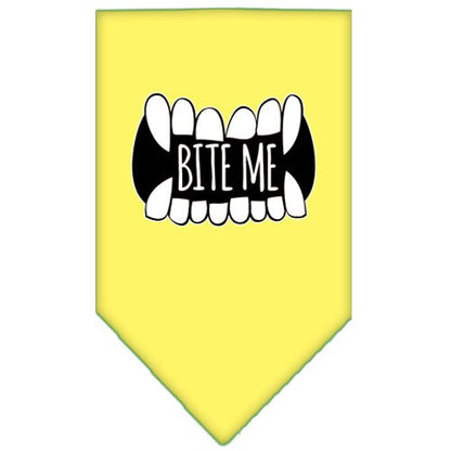 “Bite Me” Cotton Pet Bandana from As You Wish Apparel – Dog Humor Bandana