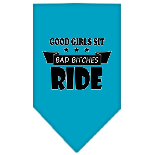 “Bitches Ride” Cotton Pet Bandana from As You Wish Apparel – Dog Humor Bandana