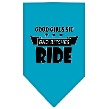 “Bitches Ride” Cotton Pet Bandana from As You Wish Apparel – Dog Humor Bandana