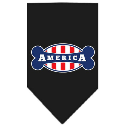 “Bonely In America” Cotton Pet Bandana from As You Wish Apparel – Patriotic Dog Bandana