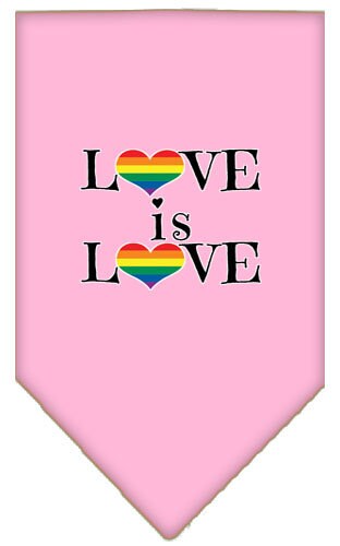 “Love Is Love” Cotton Pet Bandana from As You Wish Apparel – Pride Dog Bandana