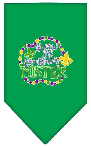 “Throw Me Something Mister” Cotton Pet Bandana from As You Wish Apparel – Mardi Gras Dog Bandana