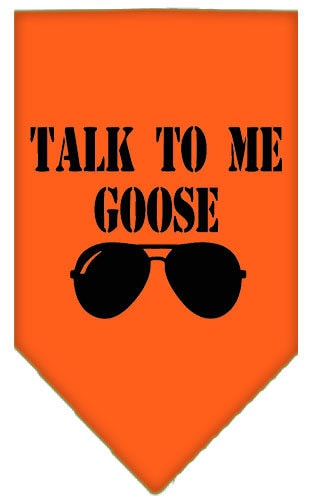 “Talk To Me Goose” Cotton Pet Bandana from As You Wish Apparel – Dog Humor Bandana