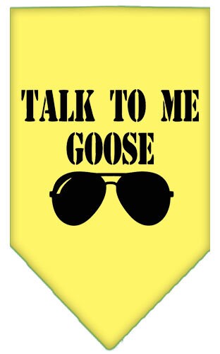 “Talk To Me Goose” Cotton Pet Bandana from As You Wish Apparel – Dog Humor Bandana