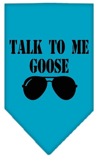 “Talk To Me Goose” Cotton Pet Bandana from As You Wish Apparel – Dog Humor Bandana