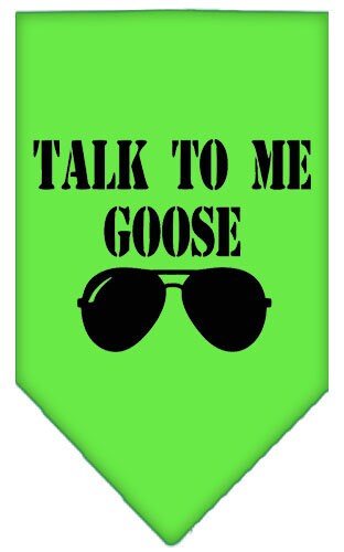 “Talk To Me Goose” Cotton Pet Bandana from As You Wish Apparel – Dog Humor Bandana