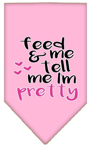 “Feed Me & Tell Me I’m Pretty” Cotton Pet Bandana from As You Wish Apparel – Dog Humor Bandana