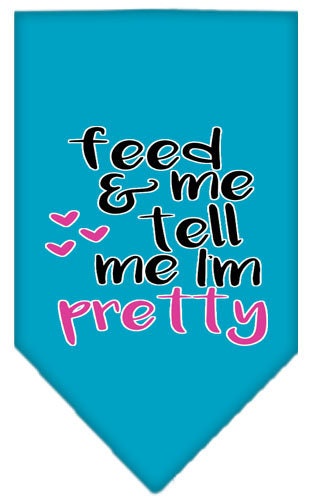 “Feed Me & Tell Me I’m Pretty” Cotton Pet Bandana from As You Wish Apparel – Dog Humor Bandana