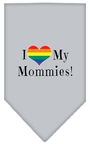 “I Heart My Mommies” Cotton Pet Bandana from As You Wish Apparel – Pride Dog Bandana