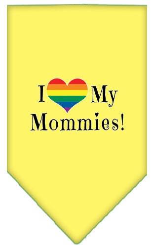 “I Heart My Mommies” Cotton Pet Bandana from As You Wish Apparel – Pride Dog Bandana