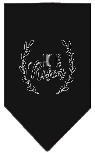 “He Is Risen” Cotton Pet Bandana from As You Wish Apparel – Faith & Easter Dog Bandana
