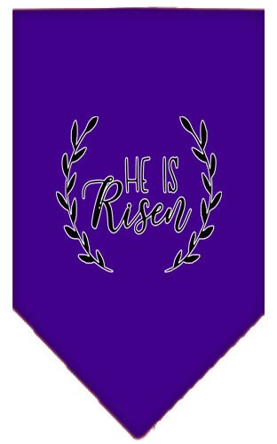 “He Is Risen” Cotton Pet Bandana from As You Wish Apparel – Faith & Easter Dog Bandana