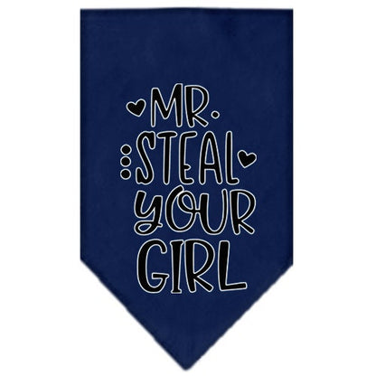 “Mr. Steal Your Girl” Cotton Pet Bandana from As You Wish Apparel – Dog Humor Bandana