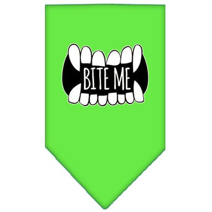 “Bite Me” Cotton Pet Bandana from As You Wish Apparel – Dog Humor Bandana