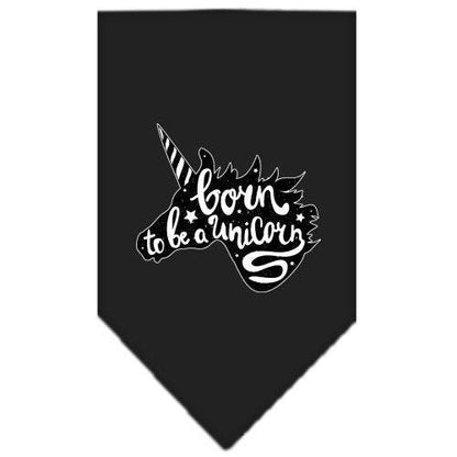 “Born To Be A Unicorn” Cotton Pet Bandana from As You Wish Apparel – Dog Fantasy Bandana