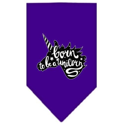 “Born To Be A Unicorn” Cotton Pet Bandana from As You Wish Apparel – Dog Fantasy Bandana
