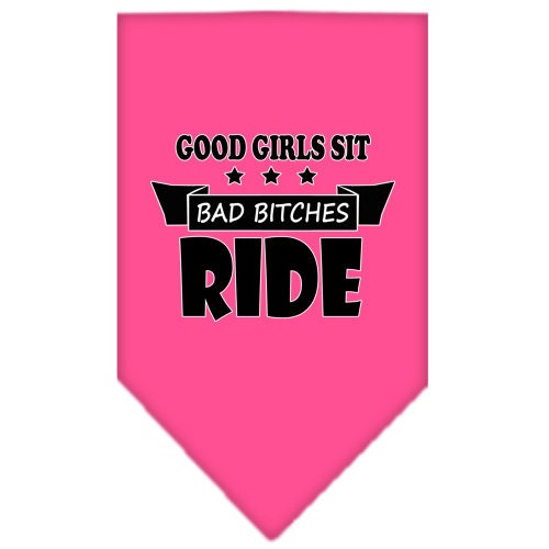 “Bitches Ride” Cotton Pet Bandana from As You Wish Apparel – Dog Humor Bandana