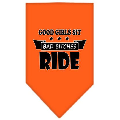 “Bitches Ride” Cotton Pet Bandana from As You Wish Apparel – Dog Humor Bandana