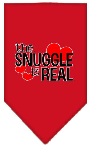“The Snuggle Is Real” Cotton Pet Bandana from As You Wish Apparel – Dog Comfort Bandana