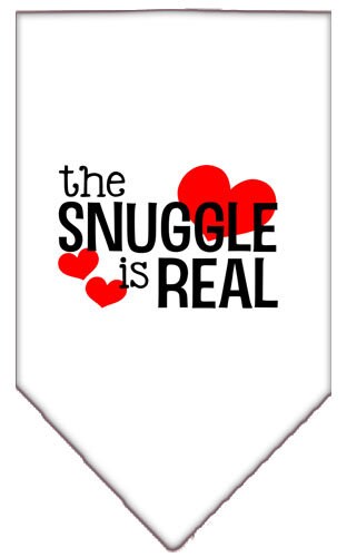 “The Snuggle Is Real” Cotton Pet Bandana from As You Wish Apparel – Dog Comfort Bandana