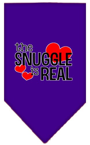“The Snuggle Is Real” Cotton Pet Bandana from As You Wish Apparel – Dog Comfort Bandana