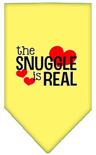“The Snuggle Is Real” Cotton Pet Bandana from As You Wish Apparel – Dog Comfort Bandana