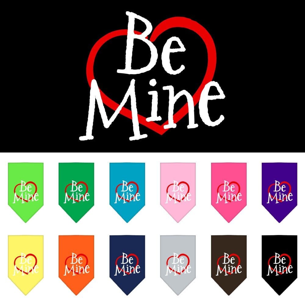 “Be Mine” Cotton Pet Bandana from As You Wish Apparel – Valentine Dog Fashion Bandana