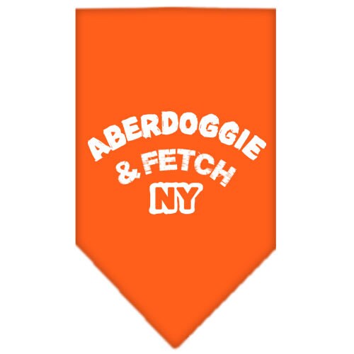 Pet and Dog Bandana Screen Printed, “Aberdoggie & Fetch NY”