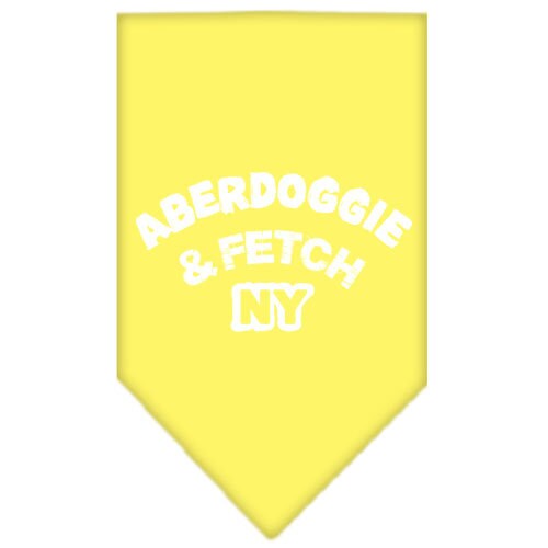 Pet and Dog Bandana Screen Printed, “Aberdoggie & Fetch NY”