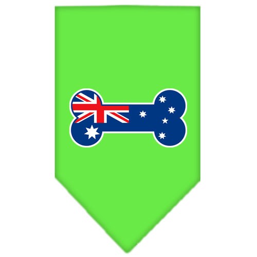 Bone Shaped Australian Flag Cotton Pet Bandana from As You Wish Apparel – Dog Fashion Bandana
