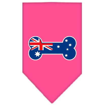 Bone Shaped Australian Flag Cotton Pet Bandana from As You Wish Apparel – Dog Fashion Bandana