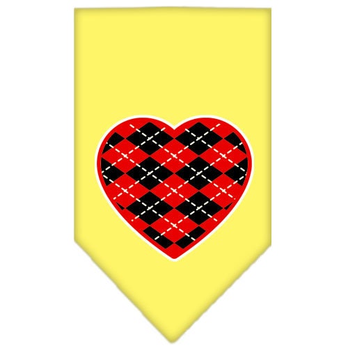 “Red Argyle Heart” Cotton Pet Bandana from As You Wish Apparel – Dog Fashion Bandana
