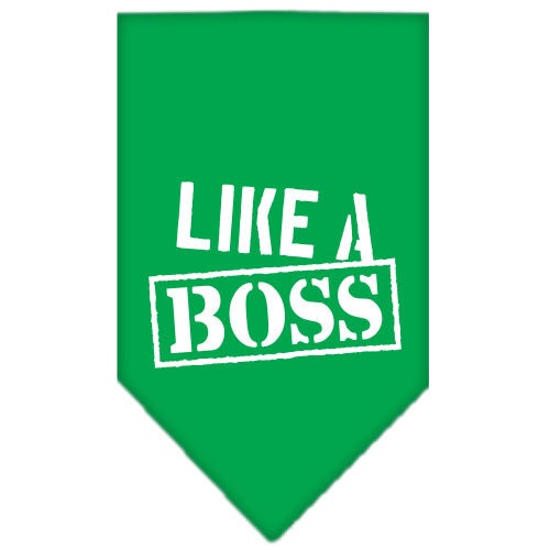 “Like A Boss” Cotton Pet Bandana from As You Wish Apparel – Dog Humor Bandana