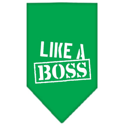 “Like A Boss” Cotton Pet Bandana from As You Wish Apparel – Dog Humor Bandana