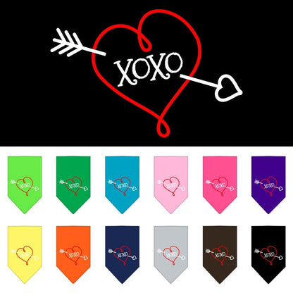 “XOXO” Cotton Pet Bandana from As You Wish Apparel – Dog Love Bandana
