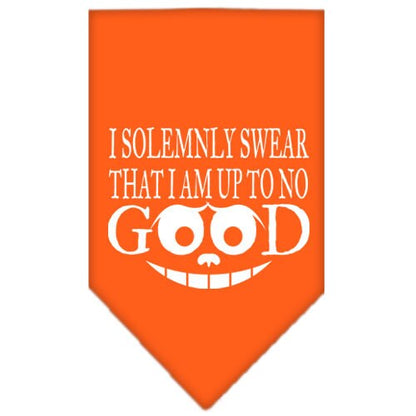 “I Solemnly Swear That I Am Up To No Good” Cotton Pet Bandana from As You Wish Apparel – Dog Humor Bandana
