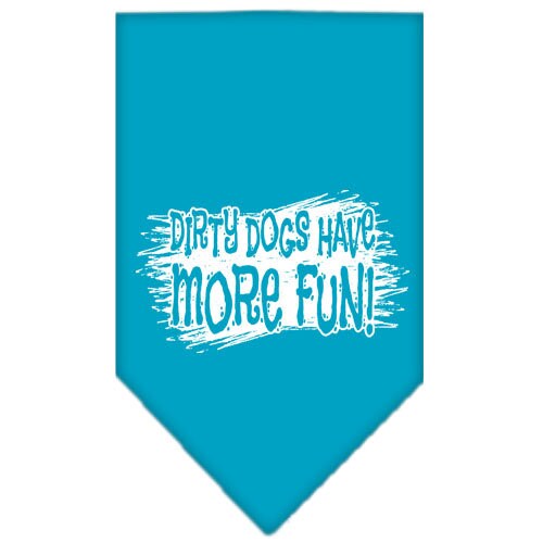 “Dirty Dogs Have More Fun” Cotton Pet Bandana from As You Wish Apparel – Dog Humor Bandana