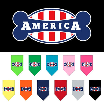 “Bonely In America” Cotton Pet Bandana from As You Wish Apparel – Patriotic Dog Bandana