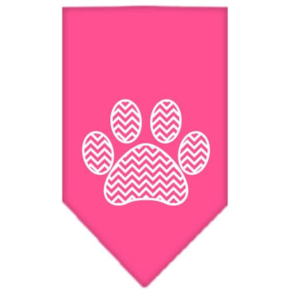 “Chevron Paw” Cotton Pet Bandana from As You Wish Apparel – Dog Fashion Bandana