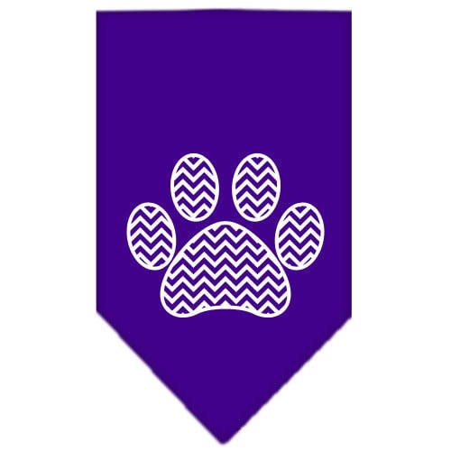 “Chevron Paw” Cotton Pet Bandana from As You Wish Apparel – Dog Fashion Bandana